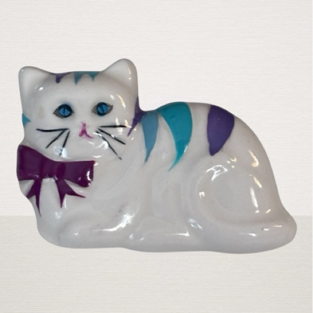 🌼VTG Papel Ceramic Cat Brooch